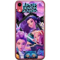 Miniatyrbillede 1 af 2: Kompatibel Mobilcover til Apple iPhone XR K-Pop Demon Hunters anime-inspireret futuristisk by med tre heltinder og lilla neonlys
