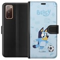 Miniatyrbillede 1 af 3: Kompatibel Tegnebogsetui til Samsung Galaxy S20 FE Bluey