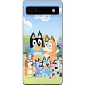 Pikkukuva 1 / 3: Yhteensopiva Puhelinkuori Google Pixel 6a Bluey puhelinkotelo koko perheen kanssa värikkäässä suunnittelussa