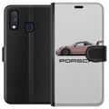 Miniatyrbillede 1 af 2: Kompatibel Tegnebogsetui til Samsung Galaxy A40 Porsche 911 Pink