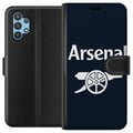 Miniatyrbillede 1 af 3: Kompatibel Tegnebogsetui til Samsung Galaxy A32 5G Arsenal-logo i mørkeblå og hvid, klassisk fodboldmotiv til Premier League-fans