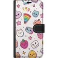 Pikkukuva 3 / 3: Yhteensopiva Lompakkokotelo Xiaomi 12 Pro Kawaii-doodle-kollaasi, jossa on söpöjä hahmoja, hedelmiä, tähtiä, sydämiä, pastellivärejä ja leikkisää sar