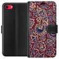 Pikkukuva 1 / 3: Yhteensopiva Lompakkokotelo Apple iPhone 8 Paisley itämainen kuvio boho intialainen kuvio vintage koristeet kukat retro tekstiili tapetti koristelu