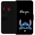 Miniatyrbild 1 av 2: Kompatibelt Plånboksfodral till Samsung Galaxy A20s Stitch I Love You