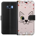 Miniatyrbilde 1 av 3: Kompatibelt Lommeboketui til Samsung Galaxy S8 Mjooo Katt