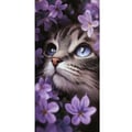 Miniatyrbillede 4 af 4: Kompatibel Tegnebogsetui til Apple iPhone 13 Pro Kat og blomster