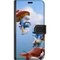 Miniatyrbillede 3 af 3: Kompatibel Tegnebogsetui til Samsung Galaxy S9+ Smølferne plakat blå tegneseriefigurer retro tegnefilm Schtroumpfs serie barndom klassiske figurer de
