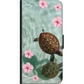 Miniatyrbilde 2 av 2: Kompatibelt Lommeboketui til Samsung Galaxy A03s Skilpadder og hibiskus tropisk design med blomster og vann rolig feriefølelse inspirert av hav og pa