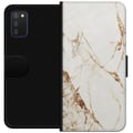 Miniatyrbilde 1 av 2: Kompatibelt Lommeboketui til Samsung Galaxy A03s Hvit marmor
