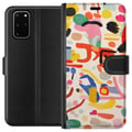 Pikkukuva 1 / 3: Yhteensopiva Lompakkokotelo Samsung Galaxy S20+ Leikkisä värien räjähdys modernilla abstraktilla tyylillä