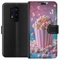 Miniatyrbillede 1 af 3: Kompatibel Tegnebogsetui til OnePlus 8 Pro Retro popcorn design snacks økologisk samlerobjekt
