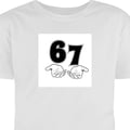 Miniatyrbillede 1 af 9: Børne T-shirt 67 Hands Hvid 9-11 År