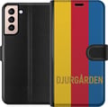 Miniatyrbild 1 av 3: Kompatibelt Plånboksfodral till Samsung Galaxy S21 Djurgården – fotboll