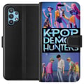 Miniatyrbillede 1 af 3: Kompatibel Tegnebogsetui til Samsung Galaxy A32 5G Kpop Demon Hunters koreansk idolband plakat anime gaming fantasy tegnefilm retrostil fanart design