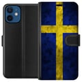 Miniatyrbilde 1 av 3: Kompatibelt Lommeboketui til Apple iPhone 12 Sverige Flag