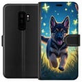Miniatyrbillede 1 af 3: Kompatibel Tegnebogsetui til Samsung Galaxy S9+ Hvalp schæferhund hund plakat hund hvalp løber eng sommerfugle sød dyreillustration natkunst