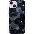 Pikkukuva 1 / 3: Yhteensopiva Puhelinkuori Apple iPhone 14 Plus Abstrakti tumma kukkakuvio mustanharmaissa sävyissä, elegantilla, dramaattisella ja modernilla tunnelm