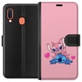 Miniatyrbillede 1 af 2: Kompatibel Tegnebogsetui til Samsung Galaxy A20e Valentins Dag Stitch