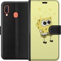 Miniatyrbilde 1 av 2: Kompatibelt Lommeboketui til Samsung Galaxy A20e Svampebob Firkant