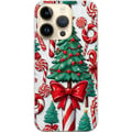 Miniatyrbillede 1 af 3: Kompatibel Mobilcover til Apple iPhone 14 Pro Juletræ plakat juletræ sukkerstang slik høytidsslik julemotiv retro sukkerstænger design kunst