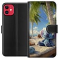 Miniatyrbillede 1 af 3: Kompatibel Tegnebogsetui til Apple iPhone 11 Stitch Disney-figur med tropisk strandmotiv