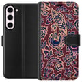 Pikkukuva 1 / 3: Yhteensopiva Lompakkokotelo Samsung Galaxy S23+ Paisley itämainen kuvio boho intialainen kuvio vintage koristeet kukat retro tekstiili tapetti korist