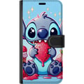 Miniatyrbillede 3 af 3: Kompatibel Tegnebogsetui til Samsung Galaxy S21 Ultra 5G Strawberry Stitch
