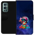 Pikkukuva 1 / 3: Yhteensopiva Lompakkokotelo OnePlus 9 Pro Roblox Space Explorer -design futuristinen avaruusteema värikkäillä yksityiskohdilla pelitunnelmaa ja sinis