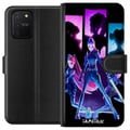 Pikkukuva 1 / 3: Yhteensopiva Lompakkokotelo Samsung Galaxy S10 Lite Futuristinen tyttöryhmäkuvitus, jossa on neonvaloja ja voimakkaita värejä sci-fi-estetiikassa