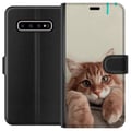 Miniatyrbild 1 av 3: Kompatibelt Plånboksfodral till Samsung Galaxy S10+ Katt