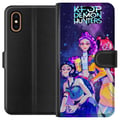 Miniatyrbillede 1 af 3: Kompatibel Tegnebogsetui til Apple iPhone XS Max Kpop Dæmonjægere Idoltrio Kosmisk Rumenergi Neonfantasiaura