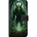 Pikkukuva 3 / 3: Yhteensopiva Lompakkokotelo Apple iPhone 12 mini Metsä Hirviö Fantasia Olento Tumma