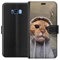 Miniatyrbilde 1 av 3: Kompatibelt Lommeboketui til Samsung Galaxy S8 Katt Genser
