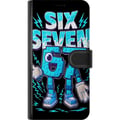 Pikkukuva 3 / 3: Yhteensopiva Lompakkokotelo Xiaomi 12 Leikkisä sininen Six Seven -kuvitus retrohenkisessä arcade-tyylissä, jossa on vahva typografia ja pelitunnelma