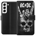 Miniatyrbild 1 av 3: Kompatibelt Plånboksfodral till Samsung Galaxy S22+ 5G ACDC Rock Music Band Guitar Classic
