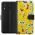 Miniatyrbillede 1 af 2: Kompatibel Tegnebogsetui til Samsung Galaxy A40 SvampBob Firkant