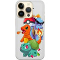 Miniatyrbild 1 av 3: Kompatibelt Mobilskal till Apple iPhone 14 Pro Pokémon Pikachu Charmander Squirtle Bulbasaur – färgglad Pokémon stack illustration med fyra populära