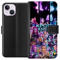 Pikkukuva 1 / 3: Yhteensopiva Lompakkokotelo Apple iPhone 14 KPop Demon Hunters tumma anime-vinyylihahmo