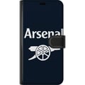 Miniatyrbild 3 av 3: Kompatibelt Plånboksfodral till Xiaomi 12 Pro Arsenal logga i mörkblått vitt klassiskt fotbollsmotiv för Premier League fans