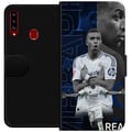 Miniatyrbild 1 av 2: Kompatibelt Plånboksfodral till Samsung Galaxy A20s Kylian Mbappé Real Madrid Frankrike extrem fart stark teknik och otroligt målsinne som gör honom