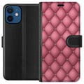 Miniatyrbillede 1 af 3: Kompatibel Tegnebogsetui til Apple iPhone 12 Unikt Lyserød Mønster