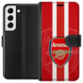 Pikkukuva 1 / 3: Yhteensopiva Lompakkokotelo Samsung Galaxy S22+ 5G Arsenal-logo punavalkoisella taustalla, klassinen jalkapallodesign seuran todellisille faneille