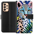 Miniatyrbillede 1 af 3: Kompatibel Tegnebogsetui til Samsung Galaxy A53 5G Livlig Leopard