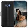Miniatyrbilde 1 av 3: Kompatibelt Lommeboketui til Samsung Galaxy S8 Hest