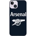 Miniatyrbillede 1 af 3: Kompatibel Mobilcover til Apple iPhone 14 Plus Arsenal-logo i mørkeblå og hvid, klassisk fodboldmotiv til Premier League-fans