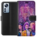 Miniatyrbillede 1 af 3: Kompatibel Tegnebogsetui til Xiaomi 12 Pro K-pop-dæmonjægere Zoey Mira Aya Forenet Stjernemagi Kosmisk Energi