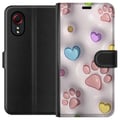 Miniatyrbild 1 av 3: Kompatibelt Plånboksfodral till Samsung Galaxy Xcover 5 Fluffiga Tassar
