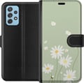 Miniatyrbild 1 av 3: Kompatibelt Plånboksfodral till Samsung Galaxy A72 5G Prästkragar – blommigt mönster i svensk sommarstil