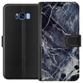 Miniatyrbilde 1 av 3: Kompatibelt Lommeboketui til Samsung Galaxy S8 Marmorert