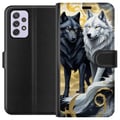 Miniatyrbilde 1 av 3: Kompatibelt Lommeboketui til Samsung Galaxy A52s 5G Ulver i månen